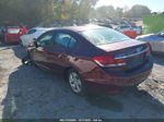 2014 Honda Civic Lx Burgundy vin: 19XFB2F57EE035412