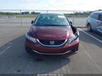 2014 Honda Civic Lx Burgundy vin: 19XFB2F57EE061766