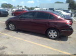 2014 Honda Civic Sedan Lx Burgundy vin: 19XFB2F57EE075361