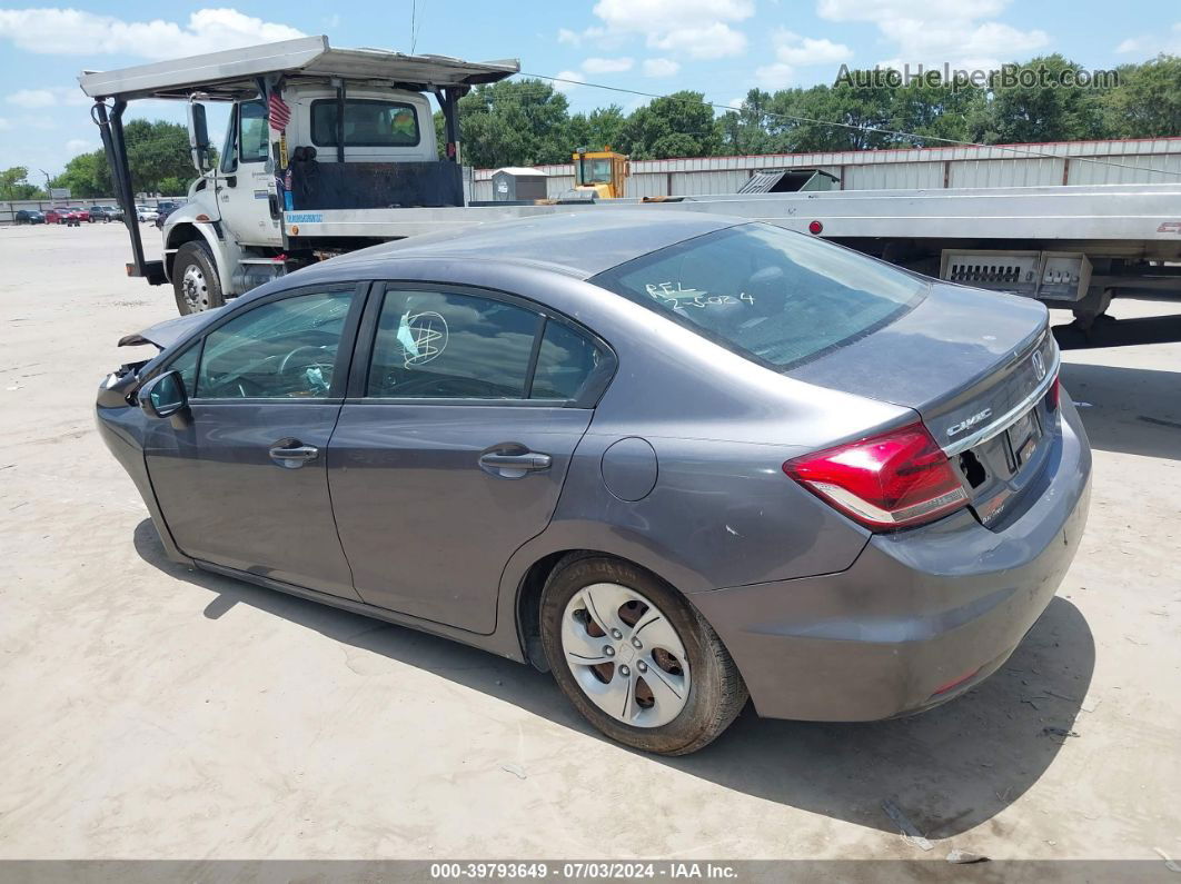 2014 Honda Civic Lx Gray vin: 19XFB2F57EE079751