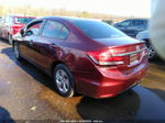 2014 Honda Civic Sedan Lx Maroon vin: 19XFB2F57EE208281