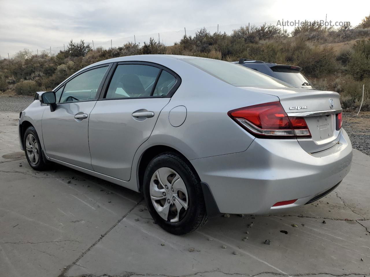 2014 Honda Civic Lx Silver vin: 19XFB2F57EE240874