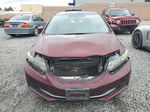 2014 Honda Civic Lx Burgundy vin: 19XFB2F57EE268898