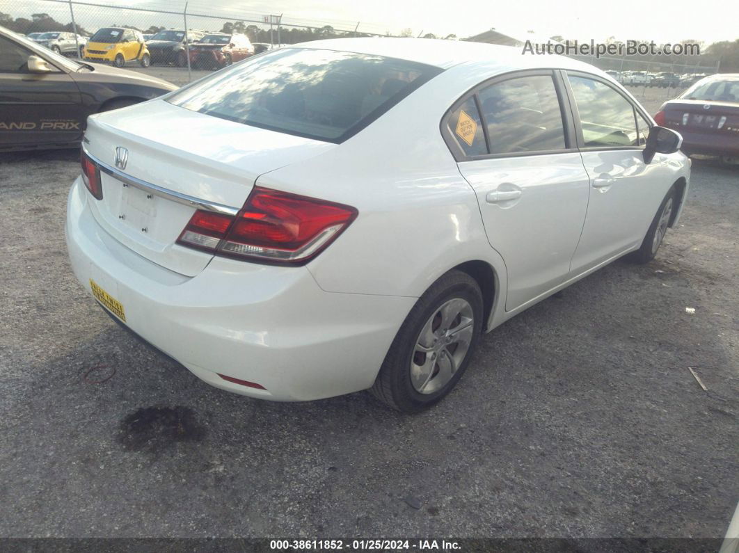 2015 Honda Civic Lx White vin: 19XFB2F57FE063602