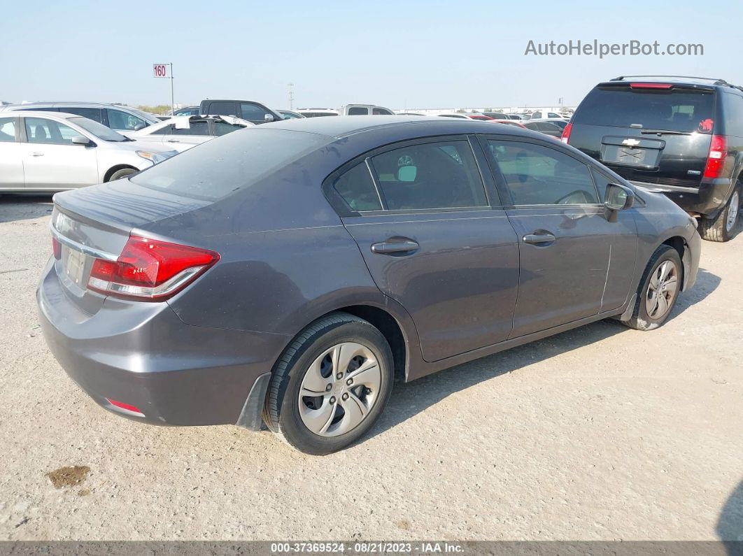 2015 Honda Civic Sedan Lx Gray vin: 19XFB2F57FE085499