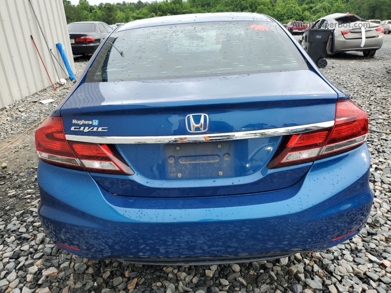 2015 Honda Civic Lx Blue vin: 19XFB2F57FE090766