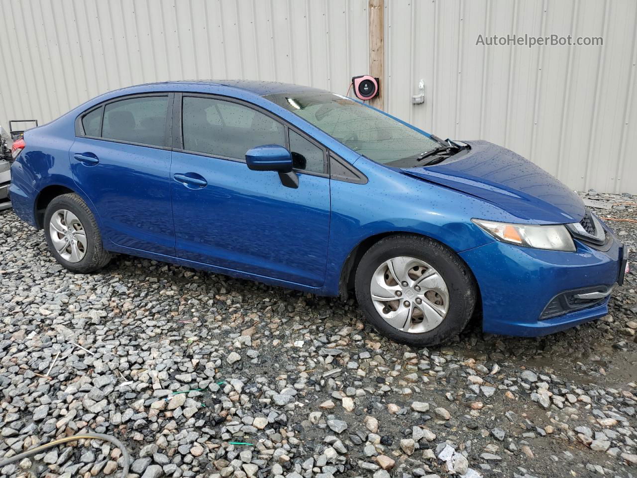 2015 Honda Civic Lx Blue vin: 19XFB2F57FE090766