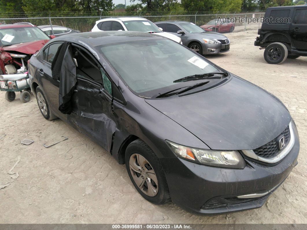 2015 Honda Civic Lx Gray vin: 19XFB2F57FE101815