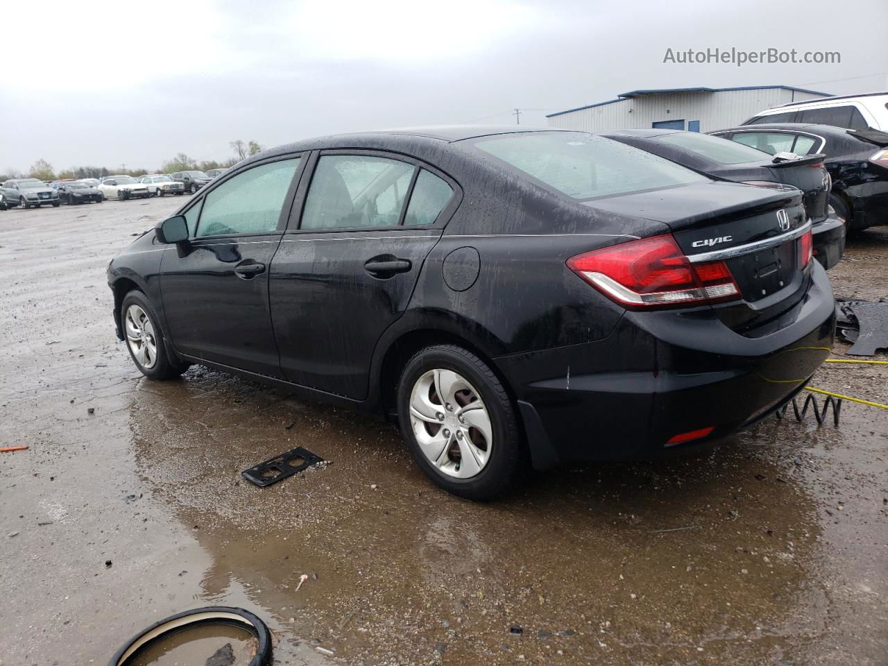 2015 Honda Civic Lx Черный vin: 19XFB2F57FE118825