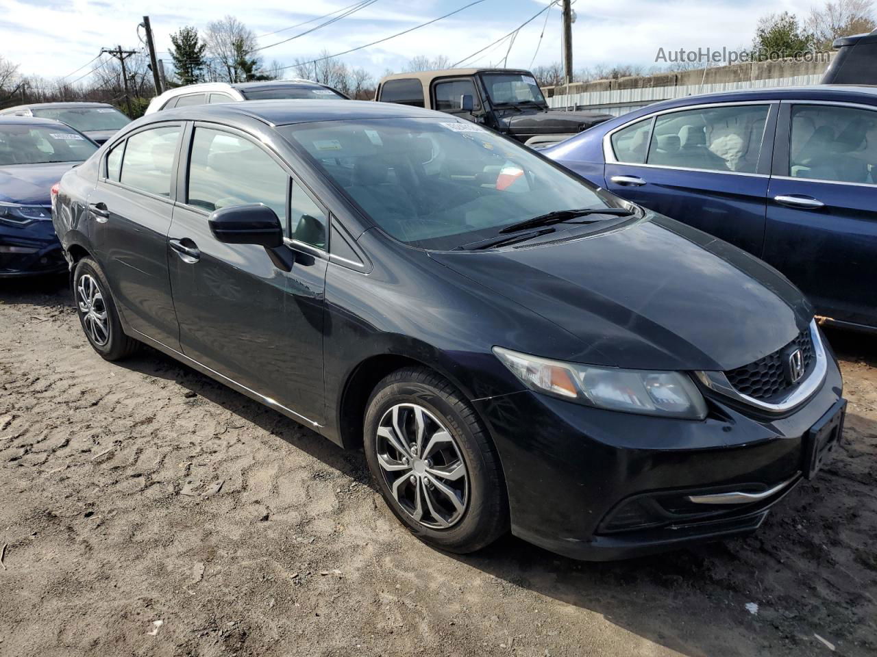 2015 Honda Civic Lx Black vin: 19XFB2F57FE246627