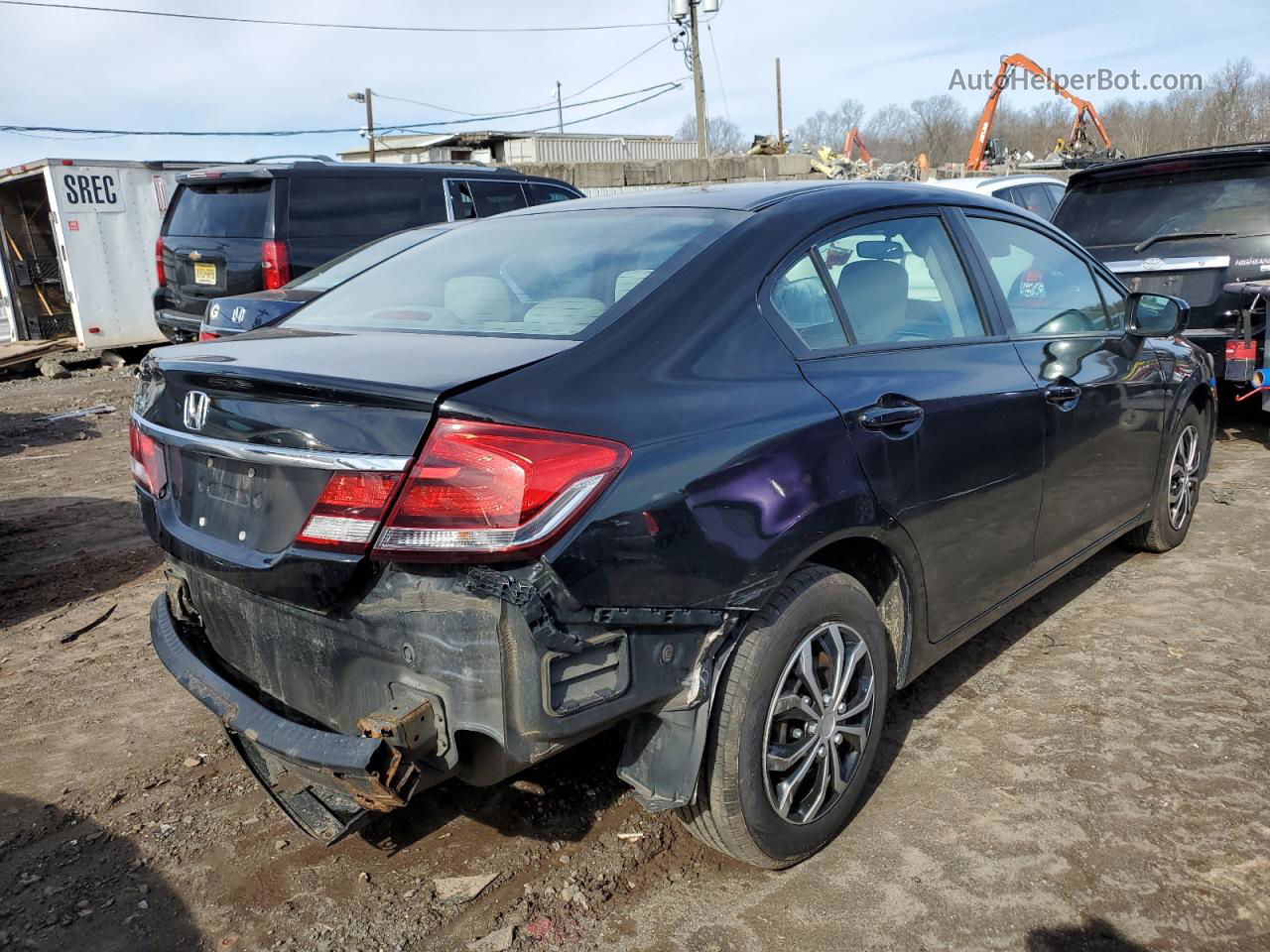 2015 Honda Civic Lx Black vin: 19XFB2F57FE246627