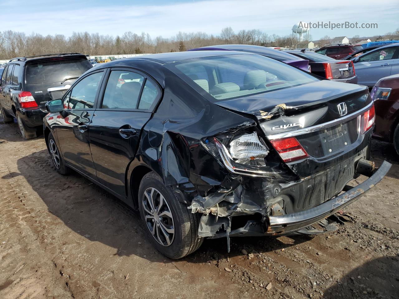 2015 Honda Civic Lx Black vin: 19XFB2F57FE246627