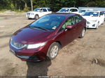 2015 Honda Civic Lx Red vin: 19XFB2F57FE253710