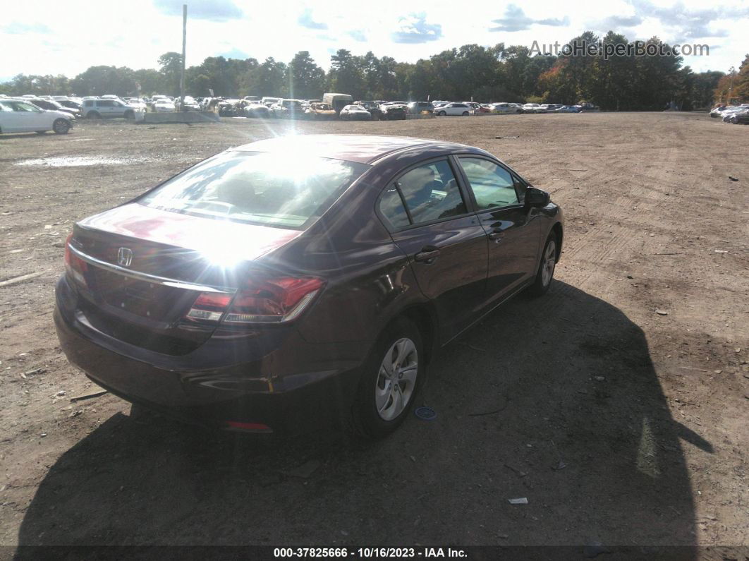 2015 Honda Civic Lx Red vin: 19XFB2F57FE253710