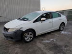 2015 Honda Civic Lx White vin: 19XFB2F57FE275870