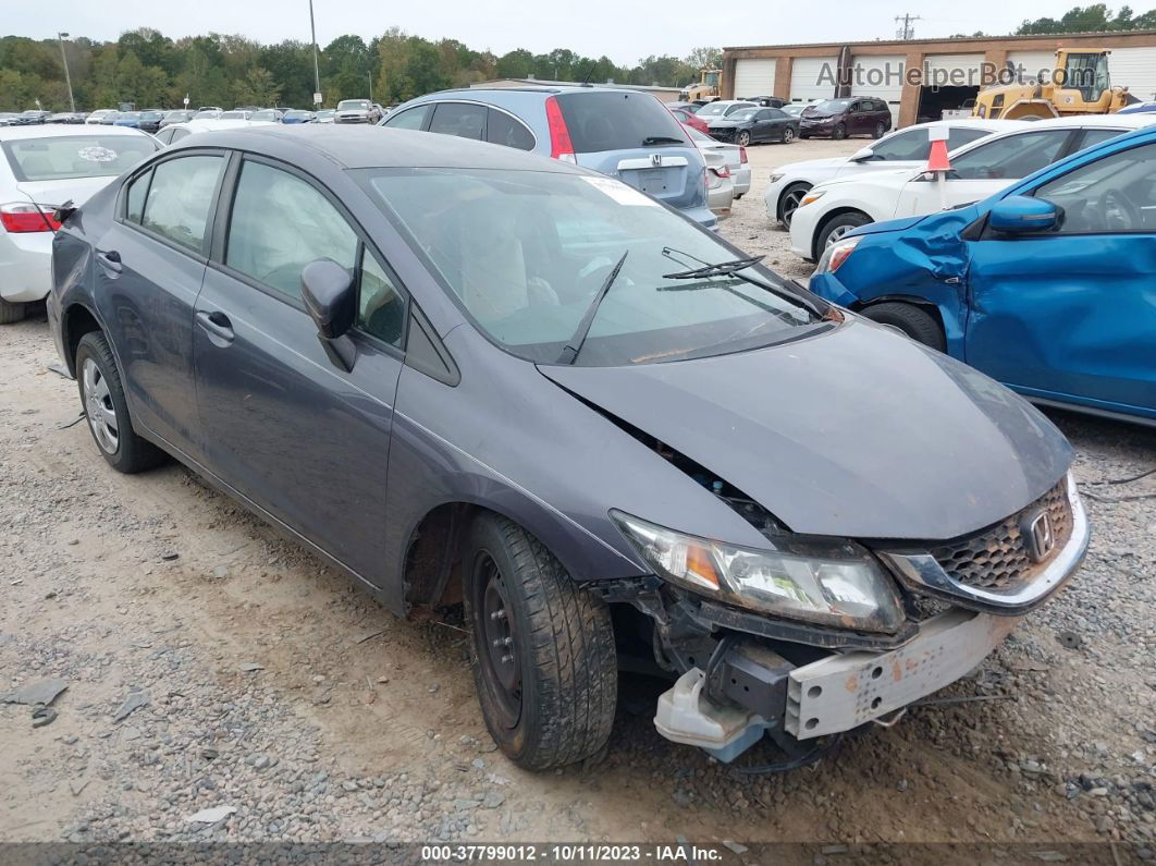 2015 Honda Civic Lx Gray vin: 19XFB2F57FE296881