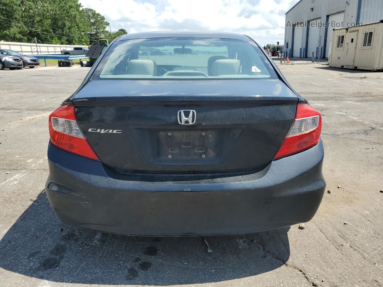 2012 Honda Civic Lx Black vin: 19XFB2F58CE013156