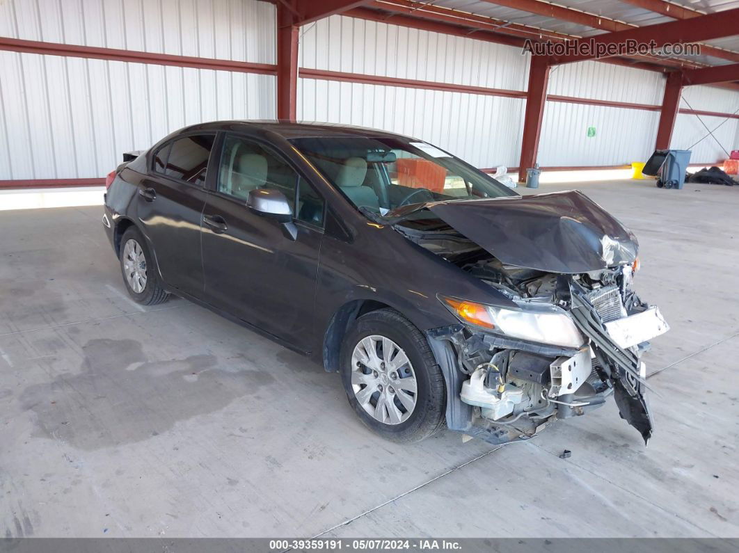 2012 Honda Civic Lx Серый vin: 19XFB2F58CE017580