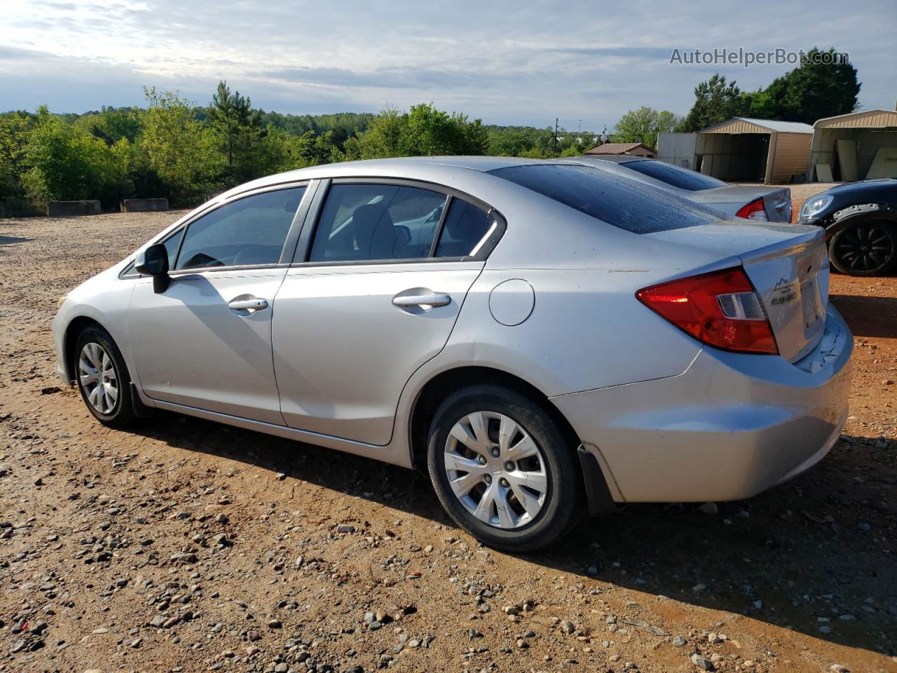 2012 Honda Civic Lx Серебряный vin: 19XFB2F58CE100779