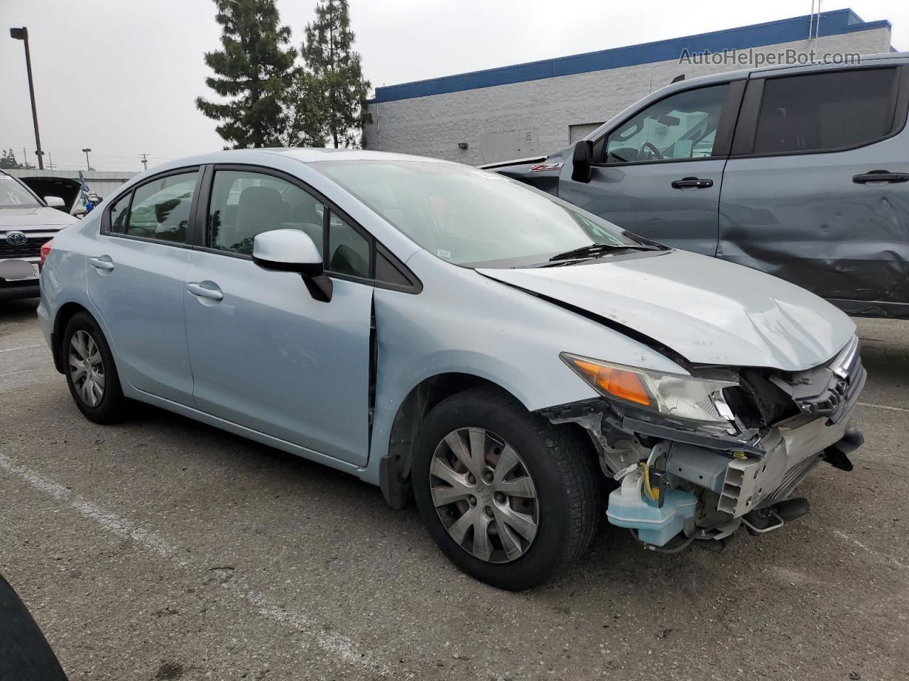 2012 Honda Civic Lx Blue vin: 19XFB2F58CE307950