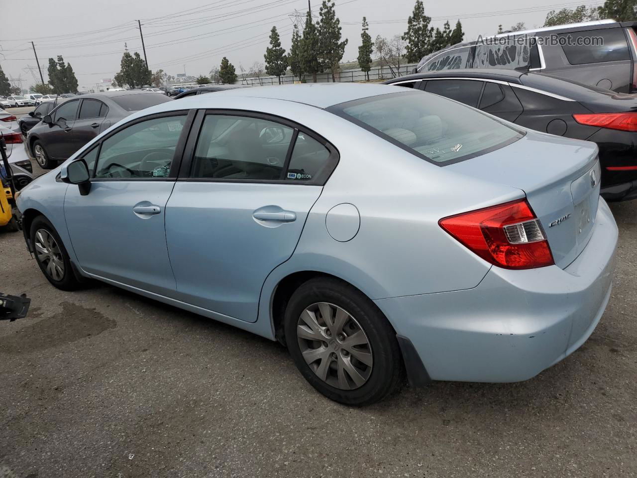 2012 Honda Civic Lx Blue vin: 19XFB2F58CE307950