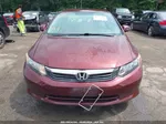 2012 Honda Civic Lx Maroon vin: 19XFB2F58CE365556