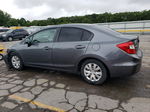 2012 Honda Civic Lx Gray vin: 19XFB2F58CE379263