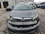 2012 Honda Civic Lx Gray vin: 19XFB2F58CE379263