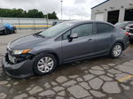 2012 Honda Civic Lx Gray vin: 19XFB2F58CE379263