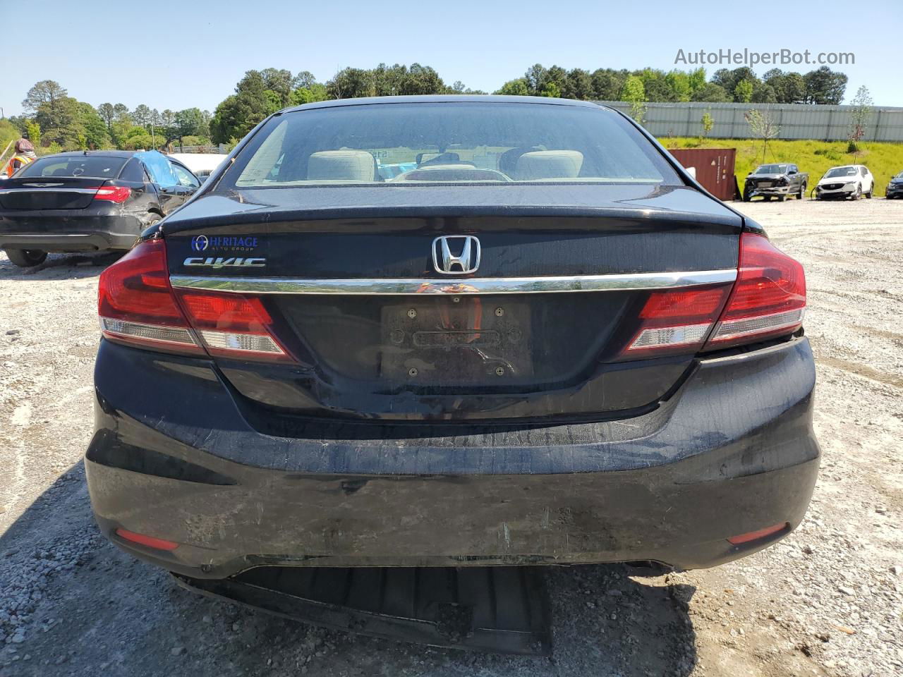 2013 Honda Civic Lx Black vin: 19XFB2F58DE015703