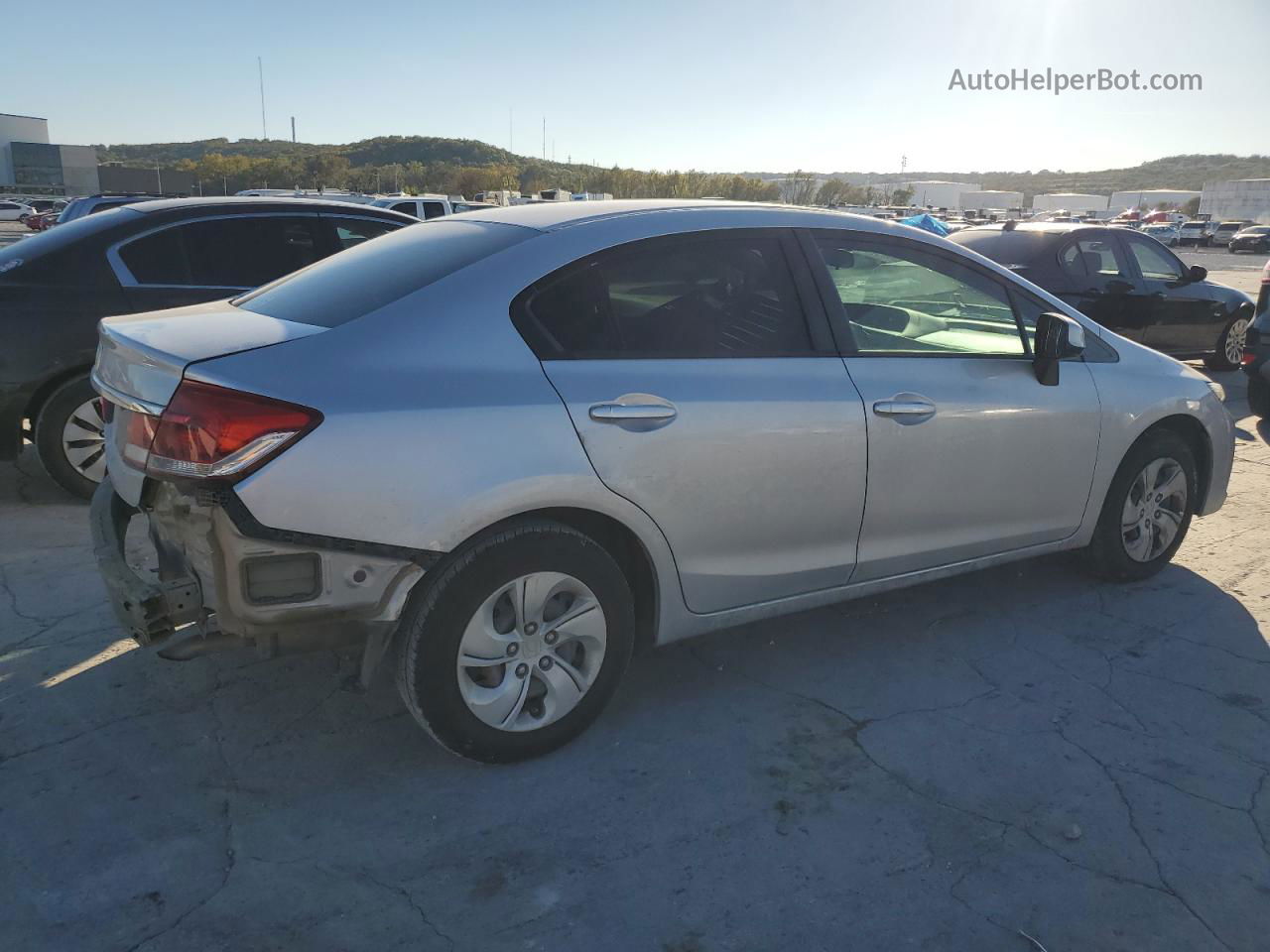 2013 Honda Civic Lx Silver vin: 19XFB2F58DE028130