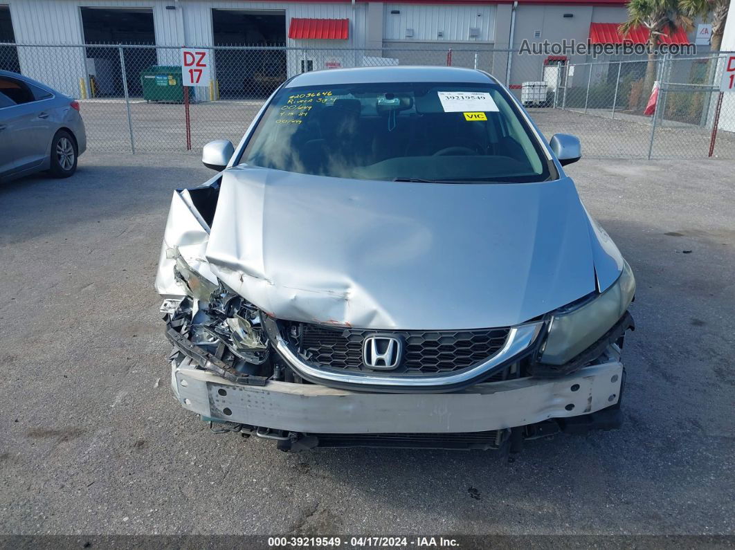 2013 Honda Civic Lx Silver vin: 19XFB2F58DE045803