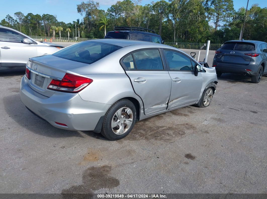 2013 Honda Civic Lx Silver vin: 19XFB2F58DE045803