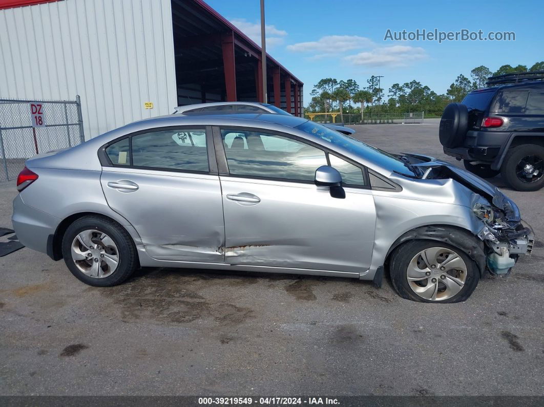 2013 Honda Civic Lx Silver vin: 19XFB2F58DE045803