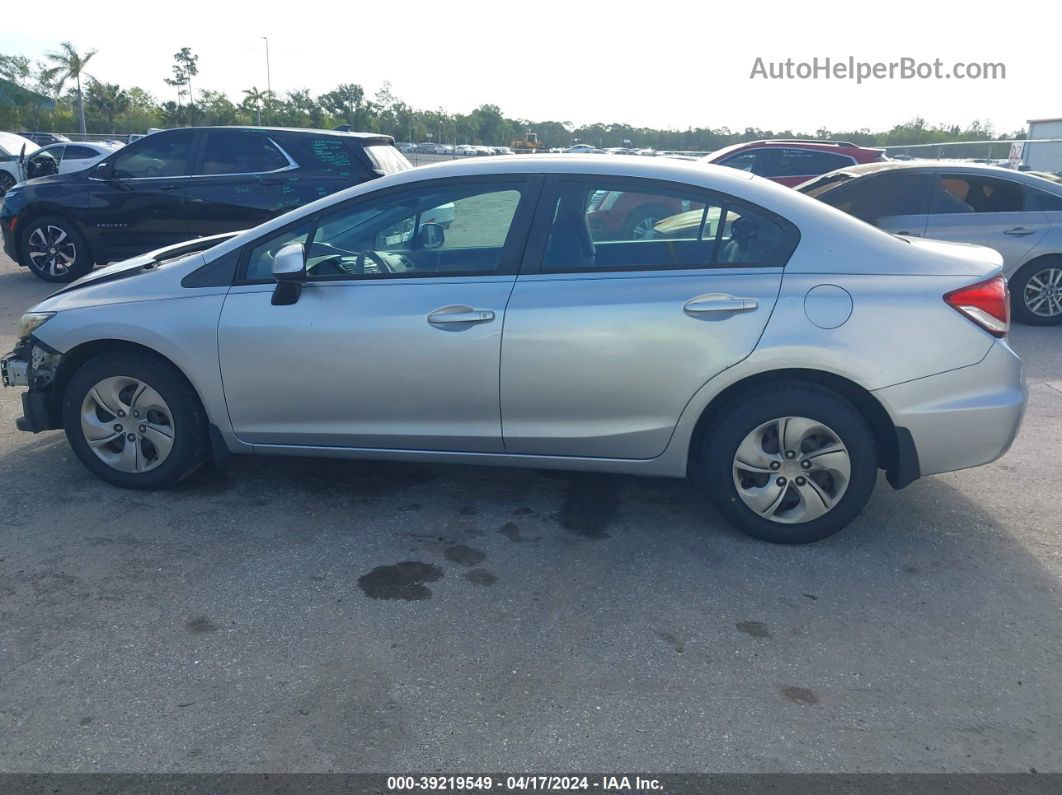 2013 Honda Civic Lx Silver vin: 19XFB2F58DE045803