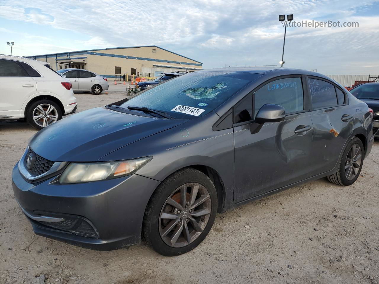 2013 Honda Civic Lx Серый vin: 19XFB2F58DE055361