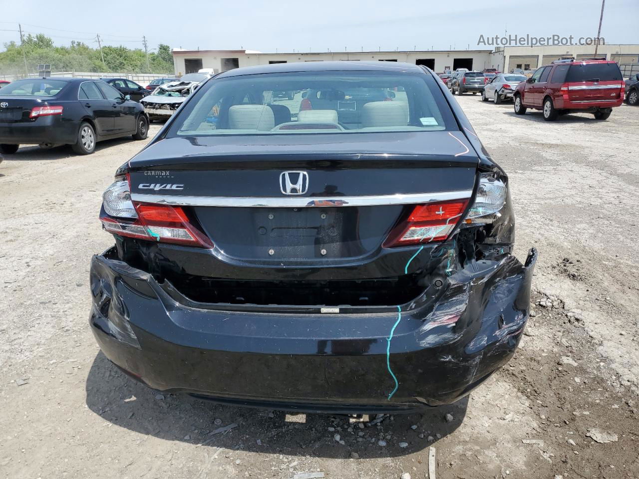 2013 Honda Civic Lx Black vin: 19XFB2F58DE086707