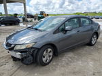 2013 Honda Civic Lx Gray vin: 19XFB2F58DE096590