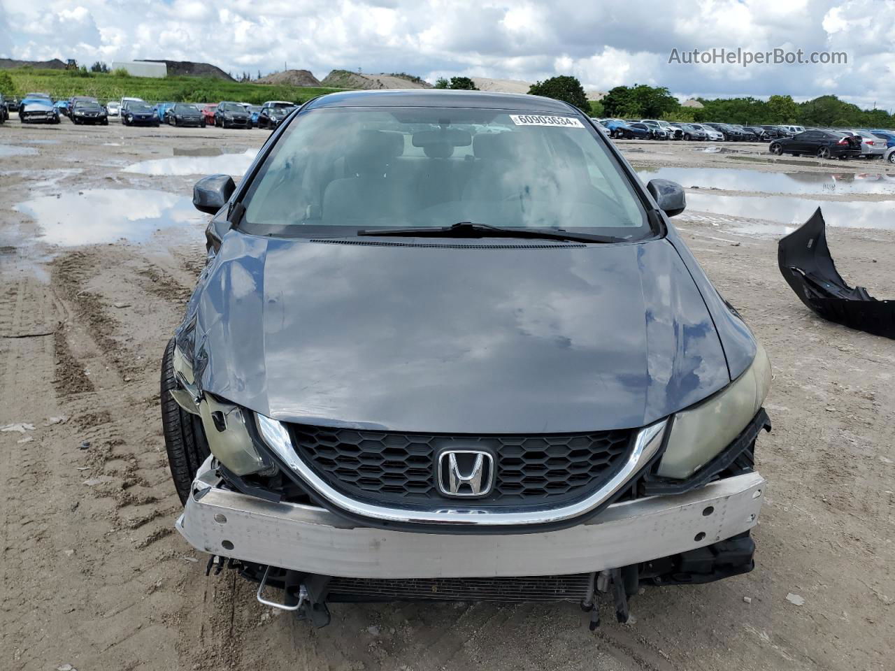 2013 Honda Civic Lx Gray vin: 19XFB2F58DE096590