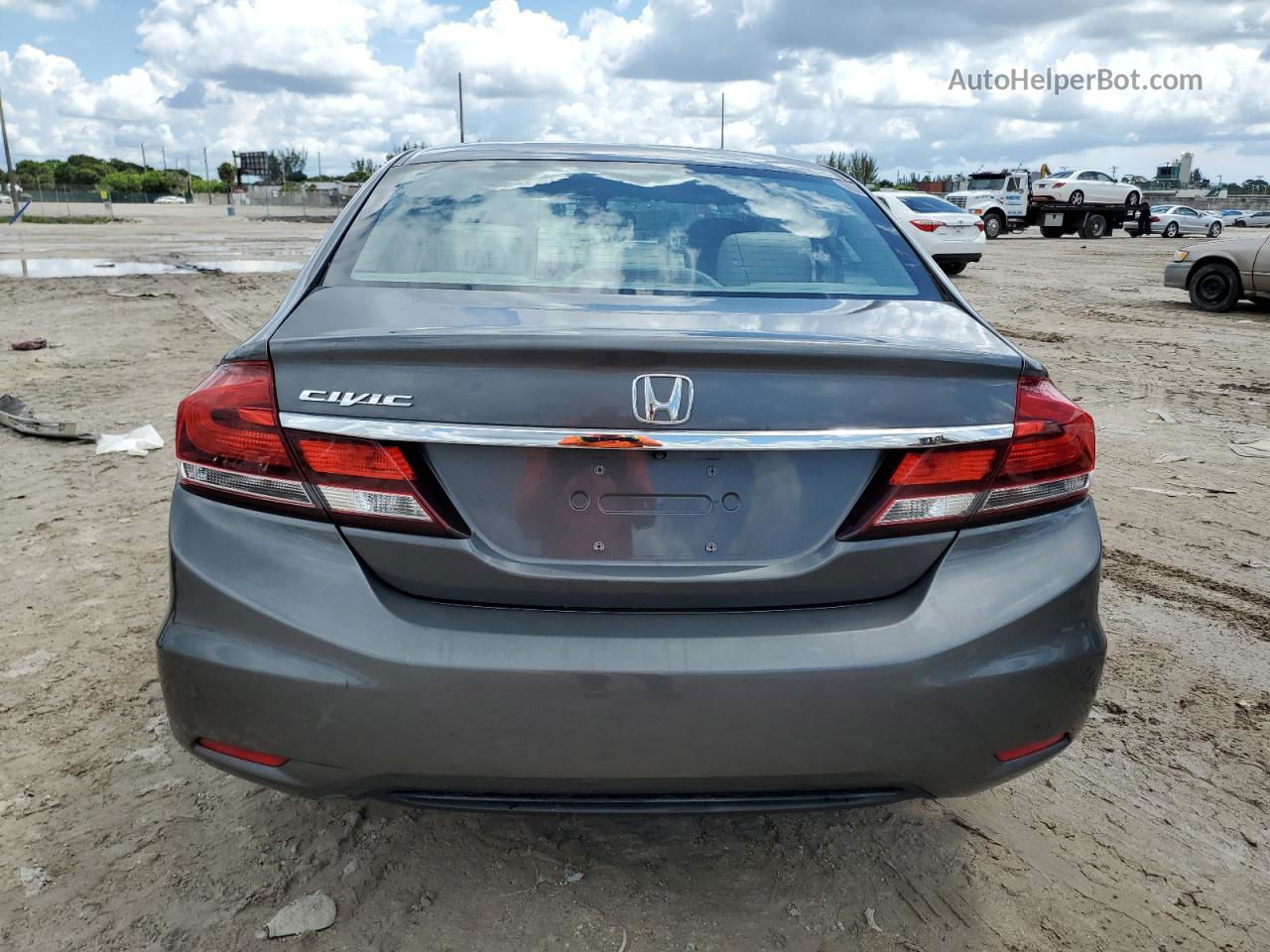 2013 Honda Civic Lx Gray vin: 19XFB2F58DE096590