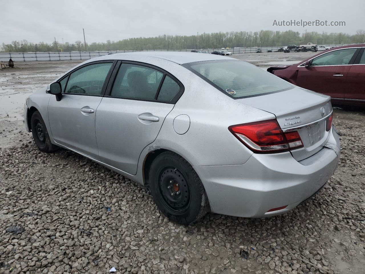 2013 Honda Civic Lx Silver vin: 19XFB2F58DE206991