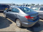 2013 Honda Civic Lx Gray vin: 19XFB2F58DE216744