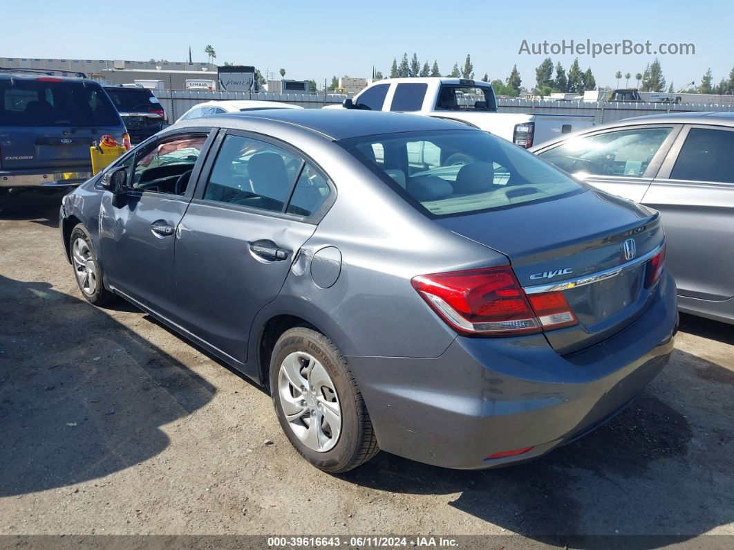 2013 Honda Civic Lx Gray vin: 19XFB2F58DE216744