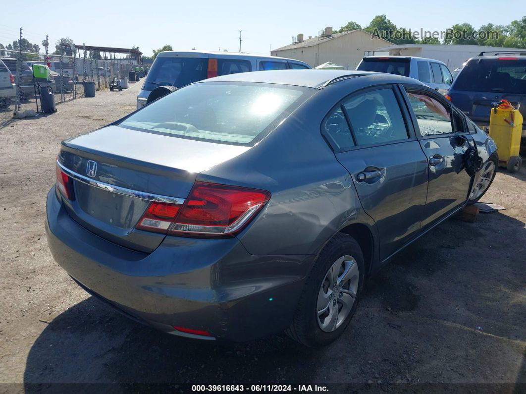 2013 Honda Civic Lx Gray vin: 19XFB2F58DE216744