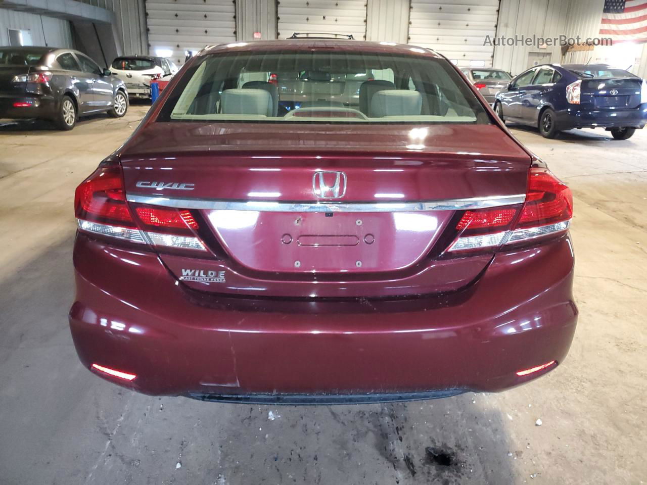 2014 Honda Civic Lx Красный vin: 19XFB2F58EE008834