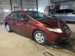 2014 Honda Civic Lx Red vin: 19XFB2F58EE008834