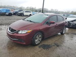 2014 Honda Civic Lx Burgundy vin: 19XFB2F58EE023785