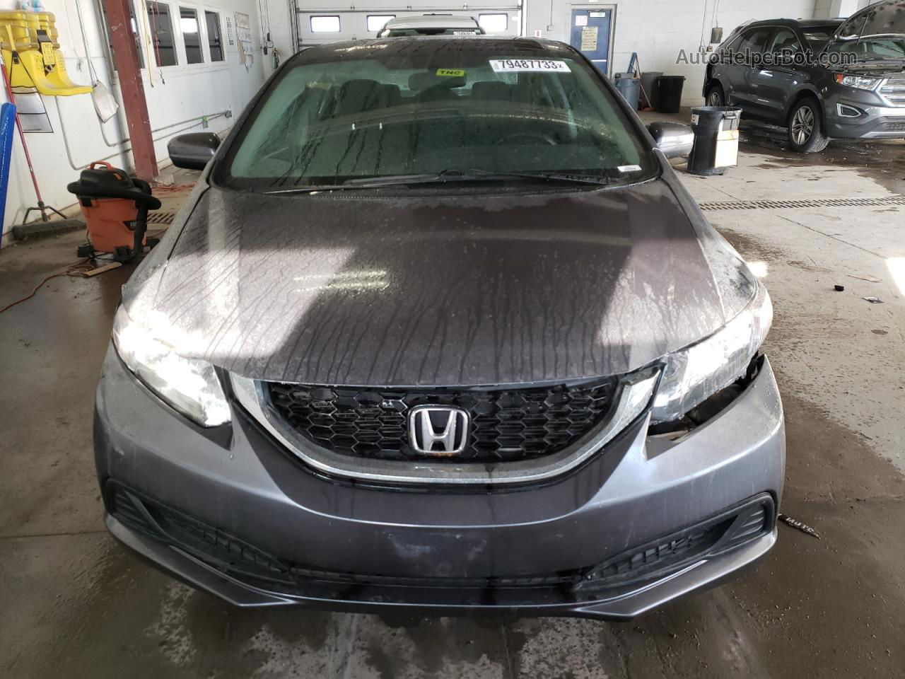 2014 Honda Civic Lx Gray vin: 19XFB2F58EE028081