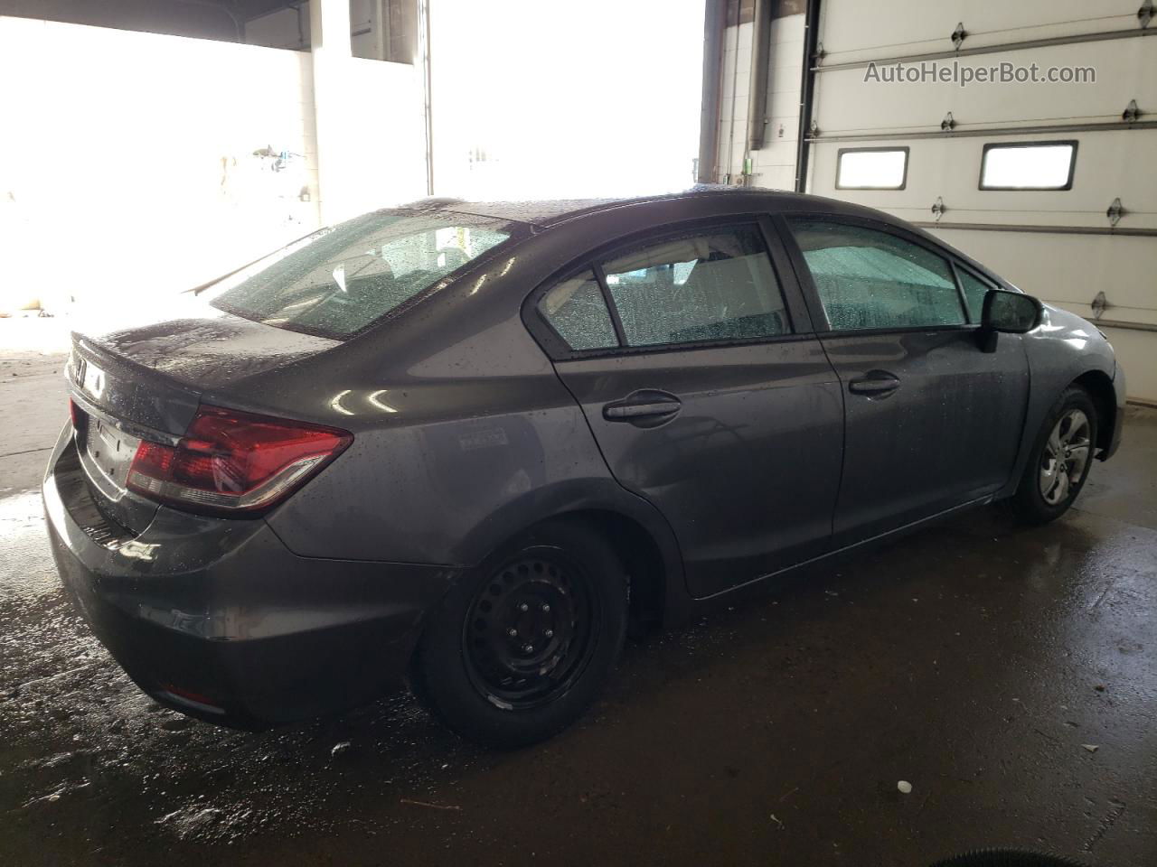 2014 Honda Civic Lx Gray vin: 19XFB2F58EE028081