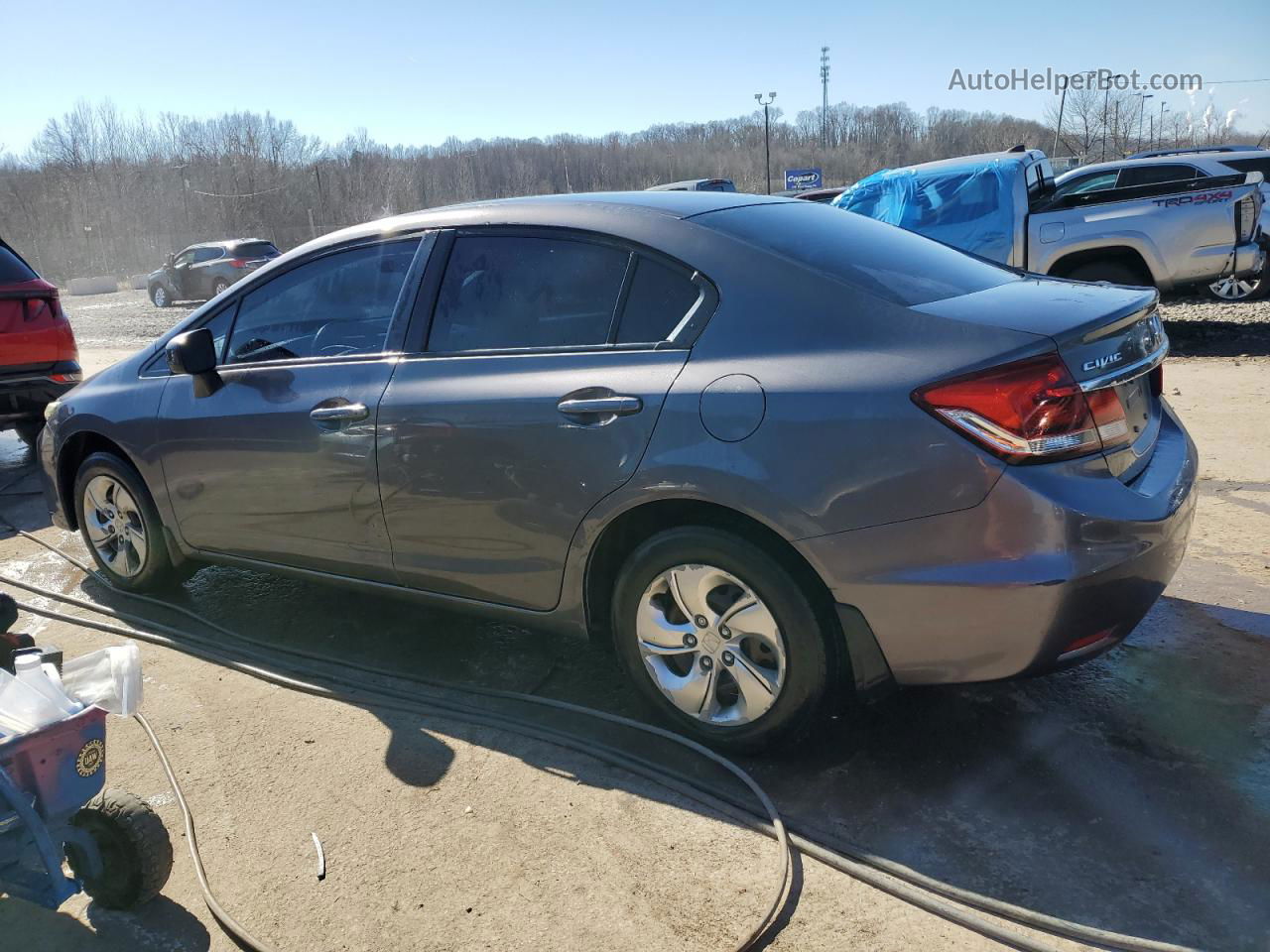 2014 Honda Civic Lx Silver vin: 19XFB2F58EE029926